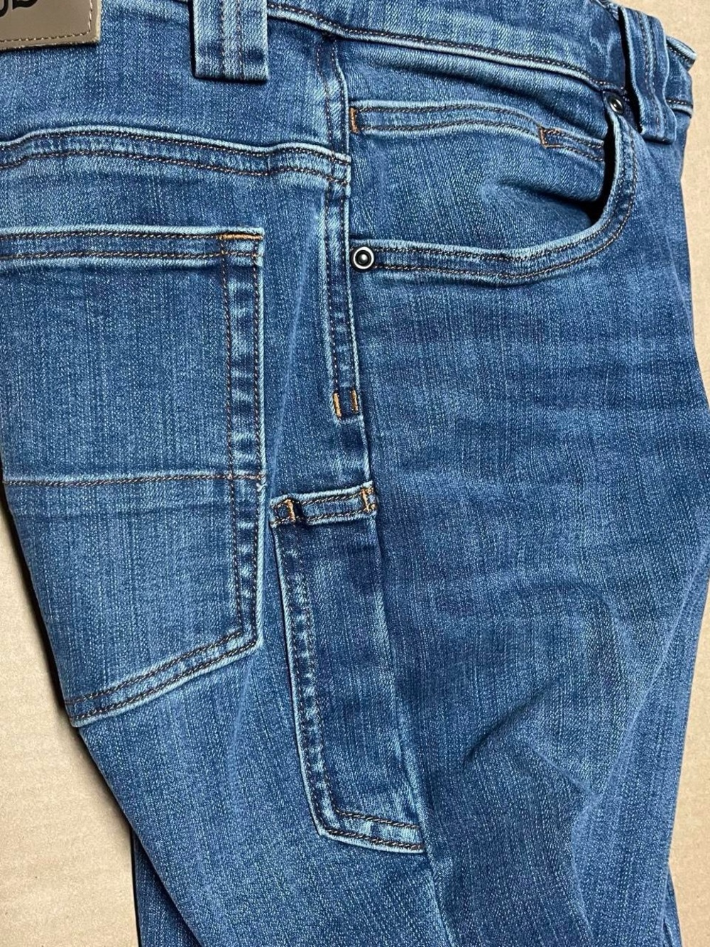 Duluth Trading Ballroom Double Flex Jeans 34x32 Standard Fit Men’s Blue Denim - Picture 6 of 8